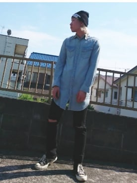 「GLAMB by glamb（グラムバイグラム）のアイテム（パンツ）」を使った、KAZUYAさん（メンズ・172cm）の夏コーディネート