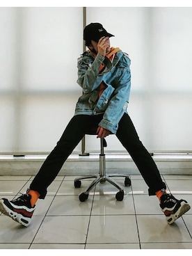 「EFFECTEN（エフェクテン）のアイテム（ジャケット/アウター）」を使った、KAZUYAさん（メンズ・172cm）の秋コーディネート