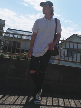 「GLAMB by glamb（グラムバイグラム）のアイテム（パンツ）」を使った、KAZUYAさん（メンズ・172cm）の秋コーディネート