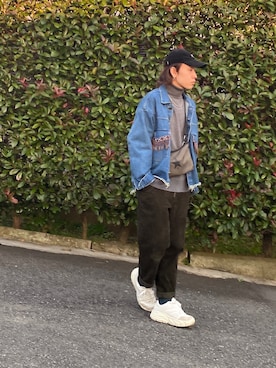「EFFECTEN（エフェクテン）のアイテム（ジャケット/アウター）」を使った、KAZUYAさん（メンズ・172cm）の秋コーディネート
