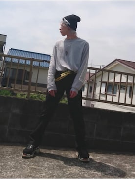 「SAY!（セイ）のアイテム」を使った、KAZUYAさん（メンズ・172cm）の春コーディネート