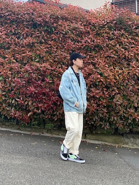 「EFFECTEN（エフェクテン）のアイテム（ジャケット/アウター）」を使った、KAZUYAさん（メンズ・172cm）の春コーディネート