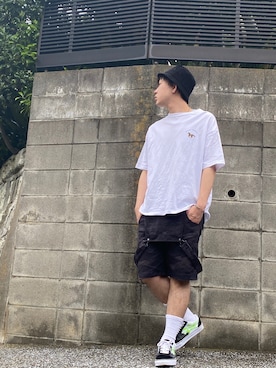 「EFFECTEN（エフェクテン）のアイテム（パンツ）」を使った、KAZUYAさん（メンズ・172cm）の春コーディネート