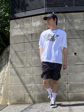 「EFFECTEN（エフェクテン）のアイテム（パンツ）」を使った、KAZUYAさん（メンズ・172cm）の夏コーディネート