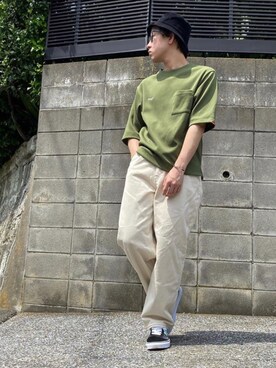 「SAY!（セイ）のアイテム」を使った、KAZUYAさん（メンズ・172cm）の夏コーディネート