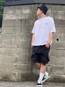 「EFFECTEN（エフェクテン）のアイテム（パンツ）」を使った、KAZUYAさん（メンズ・172cm）の夏コーディネート