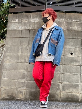 「EFFECTEN（エフェクテン）のアイテム（ジャケット/アウター）」を使った、KAZUYAさん（メンズ・172cm）の秋コーディネート
