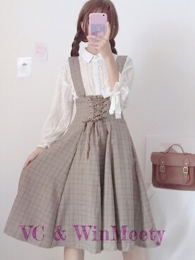 「summer」｜「アイテム（セットアップ）」を使った、24cm相互フォローさん（レディース・158cm）の春コーディネート