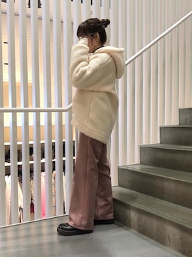 「ENsMOL.（エンスモール）のアイテム」を使った、satsukiさん（レディース・152cm）の冬コーディネート