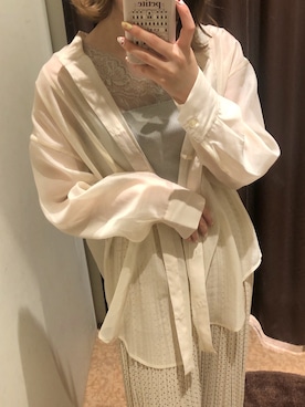 「NICE CLAUP（ナイスクラップ）のアイテム」を使った、satsukiさん（レディース・152cm）の春コーディネート