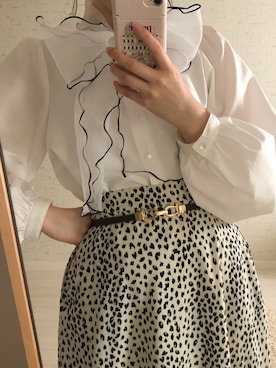 「NICE CLAUP（ナイスクラップ）のアイテム」を使った、satsukiさん（レディース・152cm）の夏コーディネート