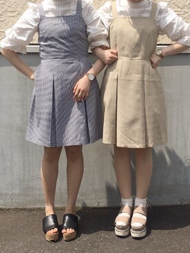 ワンピース ドレス ベージュ系 を使った 参戦服 の人気ファッションコーディネート Wear