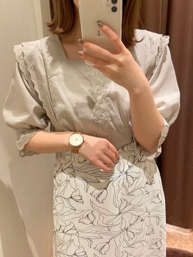 「NICE CLAUP（ナイスクラップ）のアイテム」を使った、satsukiさん（レディース・152cm）の夏コーディネート