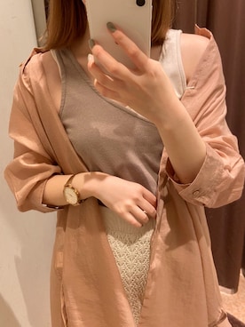 「NICE CLAUP（ナイスクラップ）のアイテム」を使った、satsukiさん（レディース・152cm）の夏コーディネート
