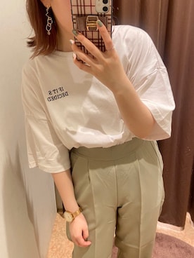 「NICE CLAUP（ナイスクラップ）のアイテム」を使った、satsukiさん（レディース・152cm）の夏コーディネート