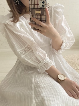 「nice claup」｜「アイテム（チュニック）」を使った、satsukiさん（レディース・152cm）の夏コーディネート