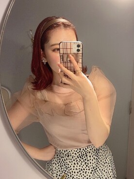 「NICE CLAUP（ナイスクラップ）のアイテム」を使った、satsukiさん（レディース・152cm）の夏コーディネート