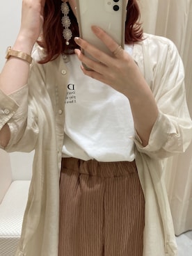 「NICE CLAUP（ナイスクラップ）のアイテム」を使った、satsukiさん（レディース・152cm）の夏コーディネート