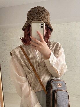 「NICE CLAUP（ナイスクラップ）のアイテム」を使った、satsukiさん（レディース・152cm）の夏コーディネート
