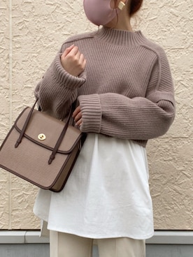 「NICE CLAUP（ナイスクラップ）のアイテム」を使った、satsukiさん（レディース・152cm）の冬コーディネート