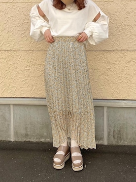 「NICE CLAUP（ナイスクラップ）のアイテム」を使った、satsukiさん（レディース・152cm）の春コーディネート