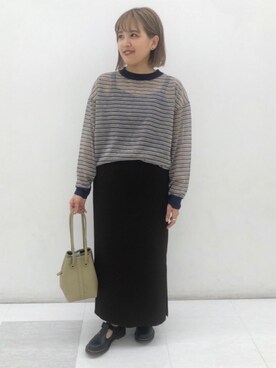 「RECOMMEND  ITEM STYLING」｜「アイテム（キャミソール）」を使った、岩本　実紗さん（レディース・158cm）の秋コーディネート