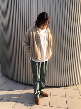 「RECOMMEND  ITEM STYLING」｜「アイテム（ブルゾン）」を使った、岩本　実紗さん（レディース・158cm）の秋コーディネート
