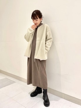 「RECOMMEND  ITEM STYLING」｜「アイテム（ワンピース/ドレス）」を使った、岩本　実紗さん（レディース・158cm）の秋コーディネート