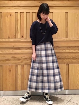 「CONVERSE ADDICT（コンバースアディクト）のアイテム」を使った、igarashiさん（レディース・168cm）の春コーディネート