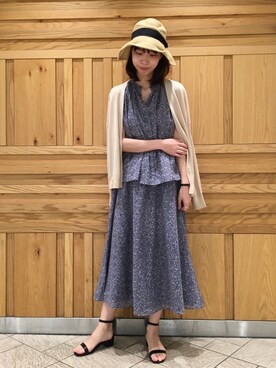 「FORK&SPOON（フォークアンドスプーン）のアイテム（帽子）」を使った、igarashi（あちゃん）さん（レディース・168cm）の春コーディネート