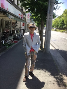 「HUNTER（ハンター）のアイテム（ジャケット/アウター）」を使った、Louisさん（メンズ・165cm）の夏コーディネート