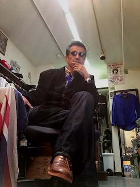 「GITMAN BROS.（ギットマンブラザーズ）のアイテム」を使った、Louisさん（メンズ・165cm）の秋コーディネート