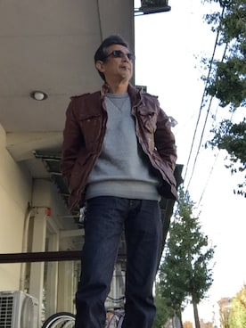NEIL BARRETT(ニールバレット)のミリタリージャケットを使ったメンズ