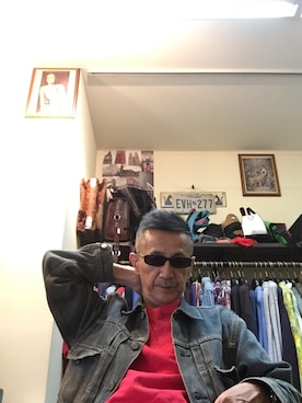 「STUDIO D'ARTISAN（ステュディオ・ダ・ルチザン）のアイテム（ジャケット/アウター）」を使った、Louisさん（メンズ・165cm）の秋コーディネート