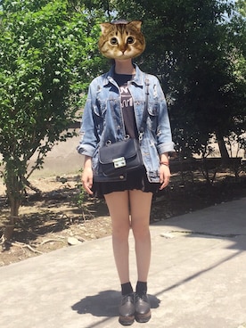 「MARC JACOBS（マークジェイコブス）のアイテム（香水）」を使った、akameさん（レディース・163cm）の春コーディネート