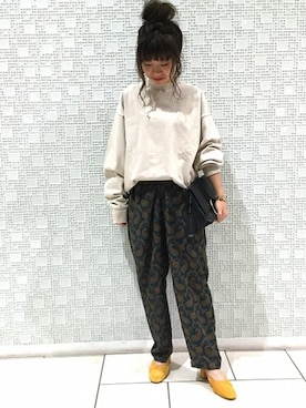 「GIANNI CHIARINI（ジャンニ キアリーニ）のアイテム」を使った、JOURNAL STANDARD relume湘南店 スタッフさん（レディース・154cm）の秋コーディネート