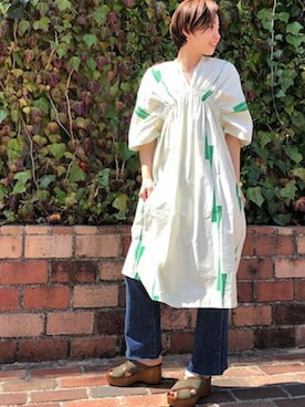 「LUC DNM （ラックデニム）のアイテム」を使った、JOURNAL STANDARD relume湘南店 スタッフさん（レディース・155cm）の春コーディネート