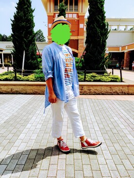 「お買い物」｜sakusakarさん（メンズ・173cm）の夏コーディネート