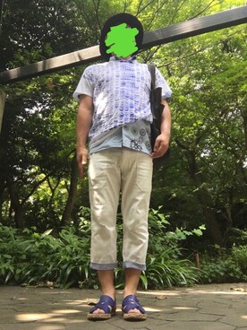 「SALVI（サルヴィ）のアイテム」を使った、sakusakarさん（メンズ・173cm）の夏コーディネート