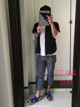 「SALVI（サルヴィ）のアイテム」を使った、sakusakarさん（メンズ・173cm）の夏コーディネート