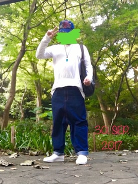 「UNPLUGGED（アンプラグド）のアイテム」を使った、sakusakarさん（メンズ・173cm）の秋コーディネート