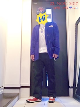 「お買い物」｜「アイテム（アクセサリー）」を使った、sakusakarさん（メンズ・173cm）の秋コーディネート