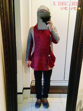 「チャイハネ（チャイハネ）のアイテム（ブーツ）」を使った、sakusakarさん（メンズ・173cm）の冬コーディネート
