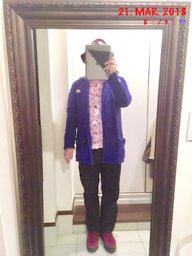 「maRe maRe（マーレマーレ）のアイテム」を使った、sakusakarさん（メンズ・173cm）の春コーディネート