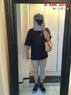 「hiromichi BY HIROMICHI NAKANO（ヒロミチ バイ ヒロミチナカノ）のアイテム（パンツ）」を使った、sakusakarさん（メンズ・173cm）の秋コーディネート