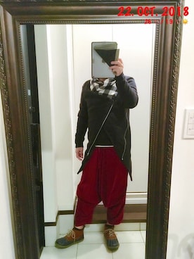 「チャイハネ（チャイハネ）のアイテム（ブーツ）」を使った、sakusakarさん（メンズ・173cm）の秋コーディネート