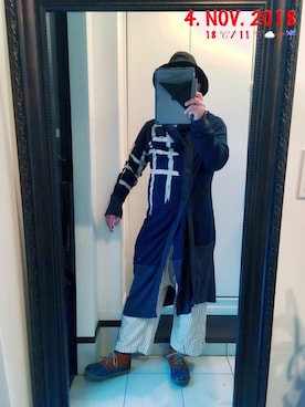 「チャイハネ（チャイハネ）のアイテム（ブーツ）」を使った、sakusakarさん（メンズ・173cm）の秋コーディネート