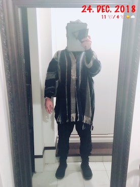 「チャイハネ（チャイハネ）のアイテム（その他アウター）」を使った、sakusakarさん（メンズ・173cm）の冬コーディネート