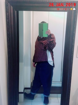 「maRe maRe（マーレマーレ）のアイテム」を使った、sakusakarさん（メンズ・173cm）の冬コーディネート