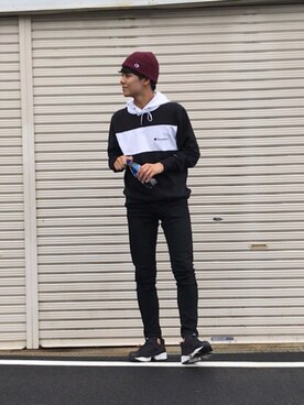 ニットキャップ ビーニーを使った 高校生 のメンズ人気ファッションコーディネート Wear